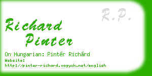 richard pinter business card